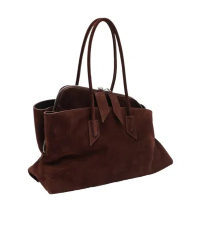 Attico La Passeggiata Medium Shoulder Bag In Brown