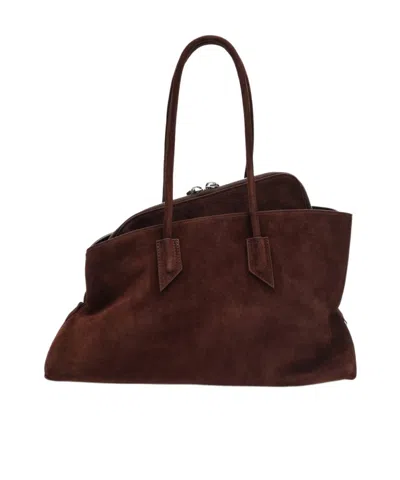 Attico La Passeggiata Medium Shoulder Bag In Brown