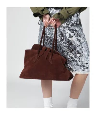 Attico La Passeggiata Medium Shoulder Bag In Brown