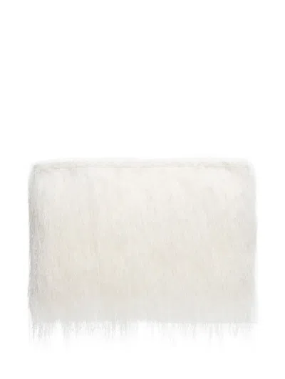Loulou De Saison Evano Clutch Mit Fransen In White