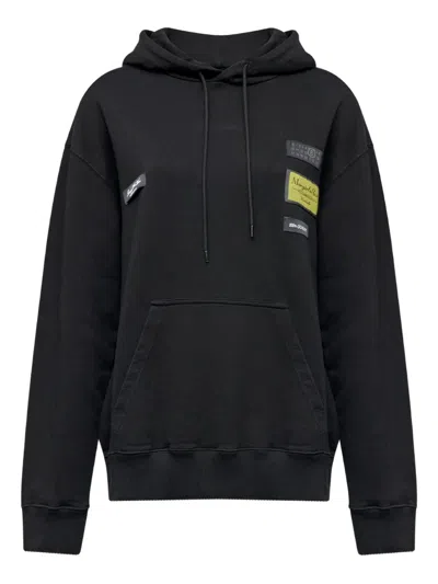Mm6 Maison Margiela Hoodie Mit Patch In Black