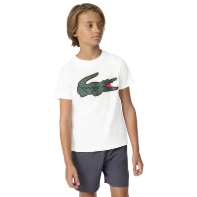 Lacoste Boys Logo T-shirt In White