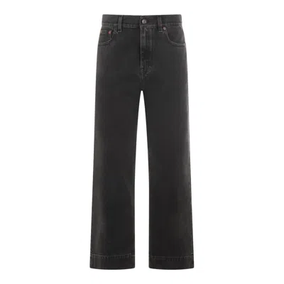 Chloé Straight Leg Five-pocket Trousers With Belt Loops In Black