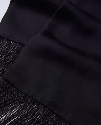 Ann Taylor Skinny Silk Scarf In Black