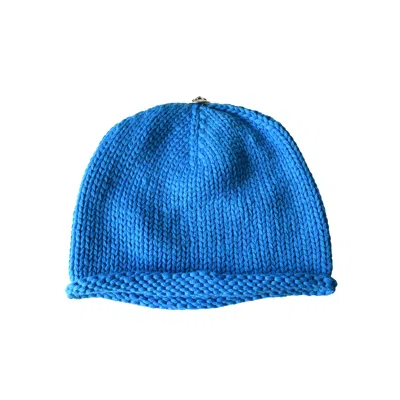 Chrome Hearts Cross Patch Cashmere Beanie Blue