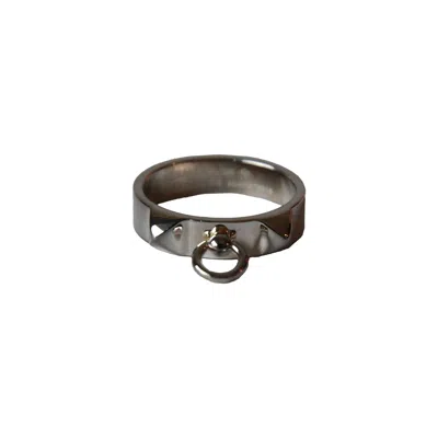 Pre-owned Hermes Collier De Chien Pm Rings Silver