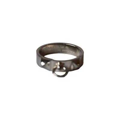Pre-owned Hermes Collier De Chien Pm Rings Silver