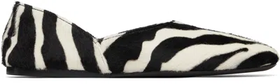Khaite Jane Zebra-print Calf Hair Ballet Flats In Multi