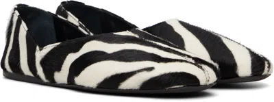 Khaite Jane Zebra-print Calf Hair Ballet Flats In Multi