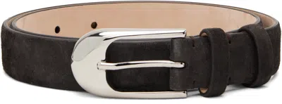 Khaite Brown Dome Belt In Brown