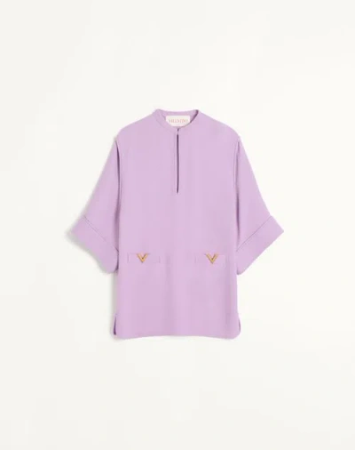 Valentino Cady Couture Dress Woman Soft Wisteria 46 In Purple