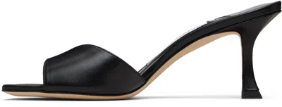 Jimmy Choo Black Skye 70 Heeled Sandals In Multi