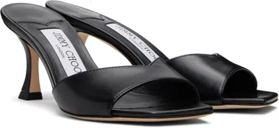 Jimmy Choo Black Skye 70 Heeled Sandals In Multi