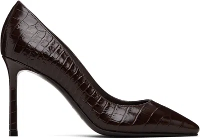 Jimmy Choo Brown Romy 85 Heels In Animal Print