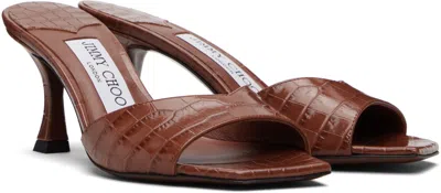 Jimmy Choo Skye 70 High-heeled Sandals In Brown