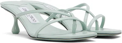 Jimmy Choo Etana 50 High-heeled Sandals In Blue