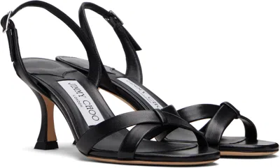 Jimmy Choo Black Elsy 70 Heeled Sandals In Black