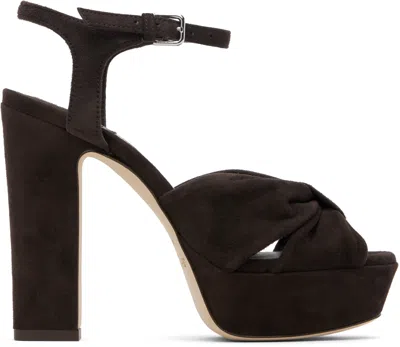 Jimmy Choo Heloise 120 High-heeled Sandals In Brown