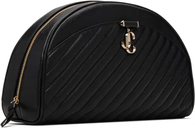 Jimmy Choo Black Avn Curve Pouch In Black