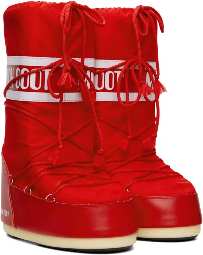 Moon Boot Mb Icon Nylon In Red