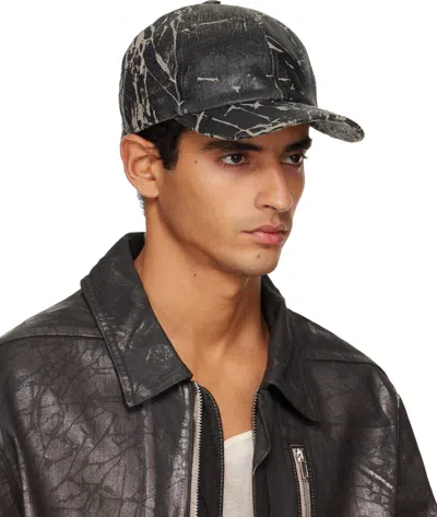 Rick Owens Drkshdw Textured Fabric Cap Vintage Style In Black