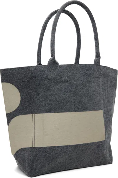 Isabel Marant Gray Yenky Tote In Black