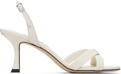 Jimmy Choo Off-white Elsy 70 Heeled Sandals In Multi