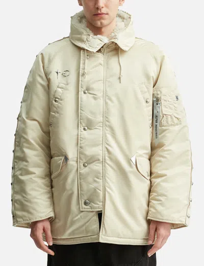 Thug Club X Alpha Industries N-3b Parka (detachable Rivet Velcro(+)) In Multi