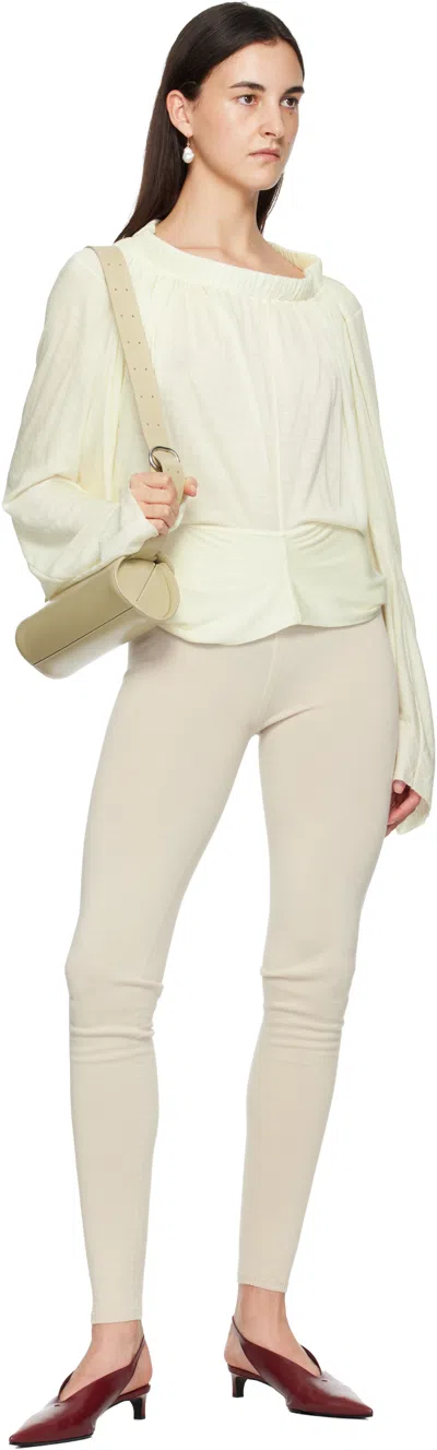 Jil Sander Grainy Earrings In Gold