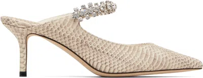 Jimmy Choo Printed Leather Bing 65 Mules In Multi