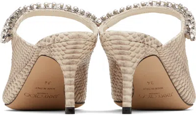 Jimmy Choo Printed Leather Bing 65 Mules In Multi