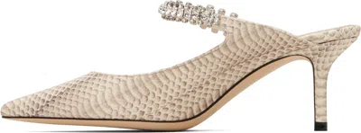Jimmy Choo Printed Leather Bing 65 Mules In Multi
