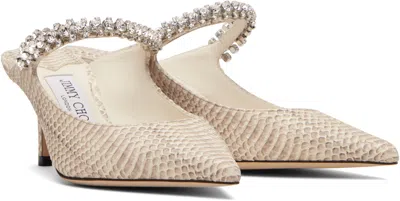 Jimmy Choo Printed Leather Bing 65 Mules In Multi
