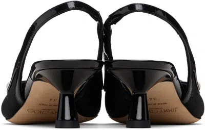 Jimmy Choo Black Amita 45 Heels In Multi