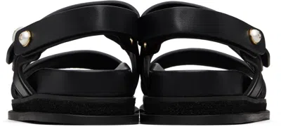 Jimmy Choo Black Fayence City Sandals In Multi