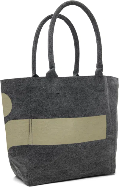 Isabel Marant Gray Small Yenky Tote In Black