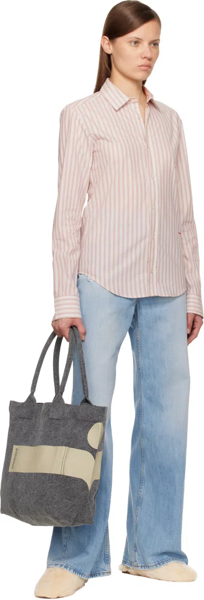 Isabel Marant Gray Small Yenky Tote In Black