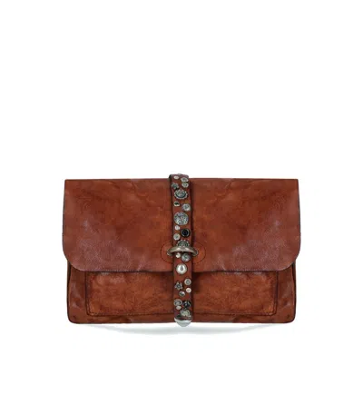 Campomaggi Elga Brown Crossbody Bag In Pattern
