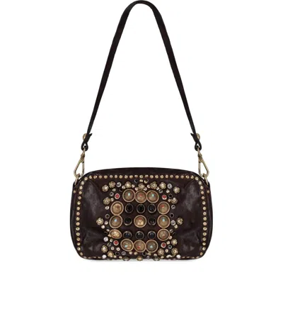 Campomaggi Kate Dark Brown Crossbody Bag In Brown