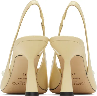 Jimmy Choo Off-white Amita 85 Heels In Multi