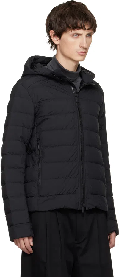 Canada Goose Black Crofton Enduraluxe Down Jacket In Blue