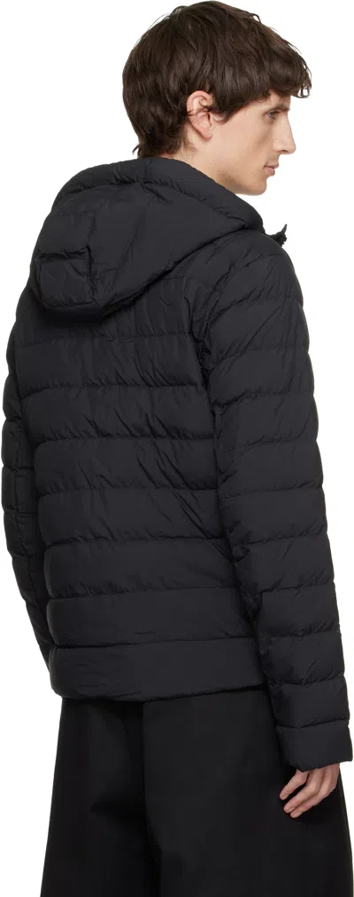 Canada Goose Black Crofton Enduraluxe Down Jacket In Blue