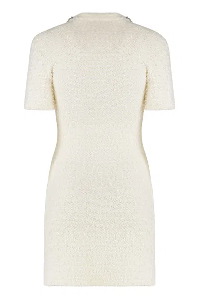 Self-portrait Mini Dress With Buttons In Multi