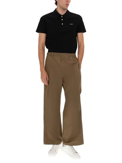 Apc Standard Logo Polo In Animal Print