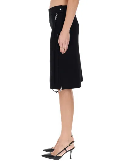 Courrèges Courreges Women Midi Skirt With Zipper In Animal Print