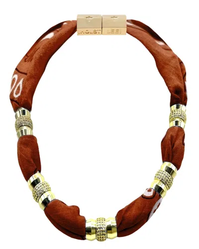 Holst + Lee Bandana Necklace Terracotta In Brown