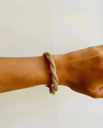 Holst + Lee Twisted Mesh Bracelet Gold In Gold