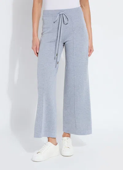 Lyssé Violetta Knit Lounge Wide Leg Pant In Blue