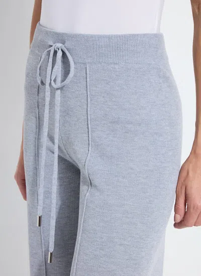 Lyssé Violetta Knit Lounge Wide Leg Pant In Blue