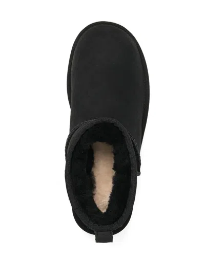 Ugg Classic Ultra Mini Suede Boots For Woman In Black